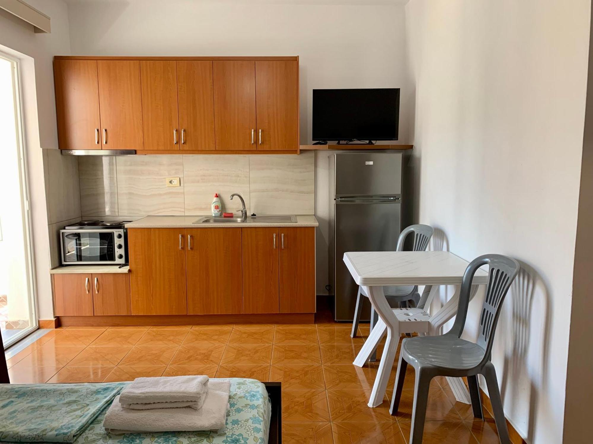 Vaso Apts Apartment Sarande Bagian luar foto